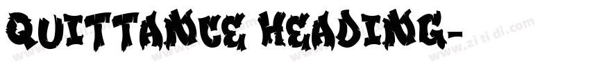 quittance heading字体转换